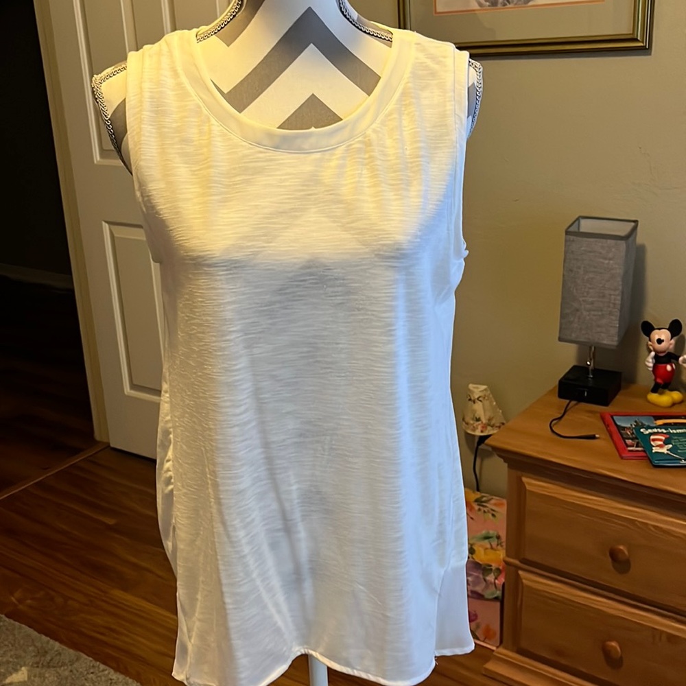 Adrienne Vittadini White Tank
